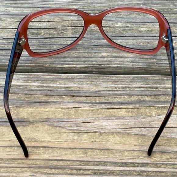 Norma Kamali Women Eyeglasses/Sunglasses Frame Brown Shimmer Handmade in China - Picture 12 of 12